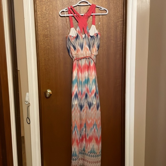 Maurices TyeDye Maxi Dress With Belt - Picture 2 of 6